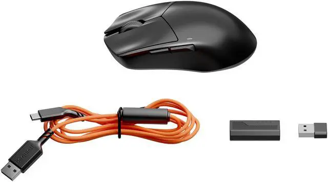 Alt view image 7 of 7 - be quiet! Dark Perk Sym PC mouse | 55g lightweight | ultra-long wireless battery life | 8,000Hz polling rate | PixArt PAW3950 sensor | 32,000 DPI | optical 70m switches | 100% PTFE glide skates