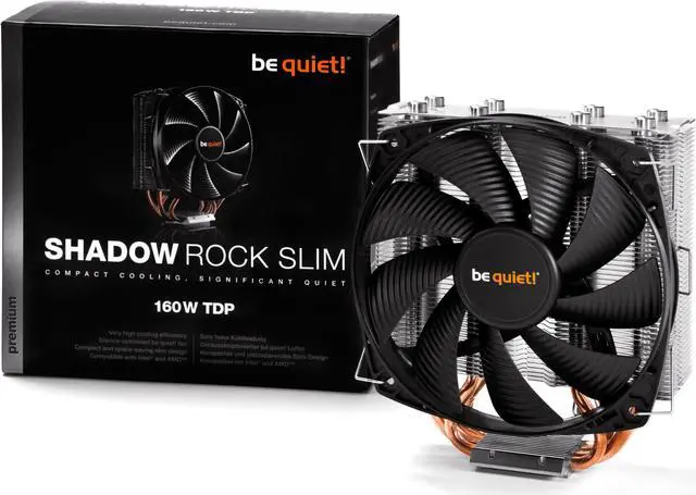 Alt view image 4 of 6 - be quiet! SHADOW ROCK SLIM Silent Wings CPU Cooler - 160W TDP