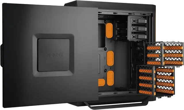 Alt view image 3 of 7 - be quiet! SILENT BASE 800 ATX Full Tower PC Case - Orange