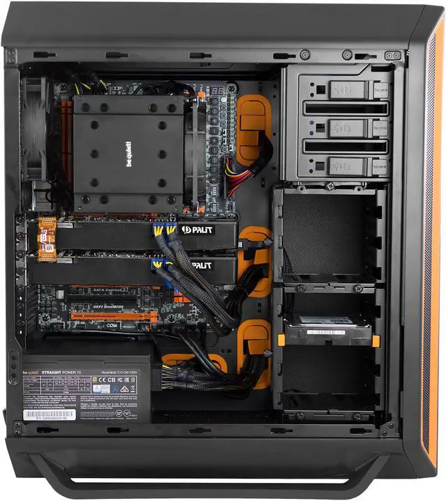 Alt view image 5 of 7 - be quiet! SILENT BASE 800 ATX Full Tower PC Case - Orange