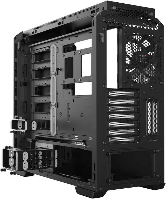 Alt view image 3 of 6 - be quiet! Silent Base 601 Window | Midi Tower ATX PC Case | Two 140mm Fans | 10mm Extra Thick Insulated mats | PSU Shroud | Silver|BGW27