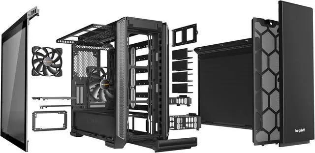 Alt view image 5 of 6 - be quiet! Silent Base 601 Window | Midi Tower ATX PC Case | Two 140mm Fans | 10mm Extra Thick Insulated mats | PSU Shroud | Silver|BGW27