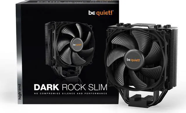 Alt view image 6 of 7 - be quiet! Dark Rock Slim CPU Air Cooler | 180W TDP | Compact Air Cooler | LGA 1700 1200 2066 1150 1151 1155 2011(-3) Square ILM | Intel and AMD 4/5 Support | Low Noise Cooler | Black | BK024