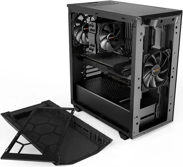 Alt view image 7 of 7 - be quiet! Pure Base 500 ATX Black Mid Tower PC Case | Two Pre-Installed Silent Wings 2 Fans
