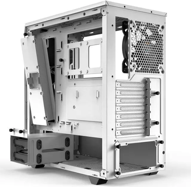 Alt view image 5 of 7 - be quiet! Pure Base 500 | ATX Midi Tower PC case | Tempered Glass Window | Two Pre-Installed Silent Wings Fans | White | BGW35
