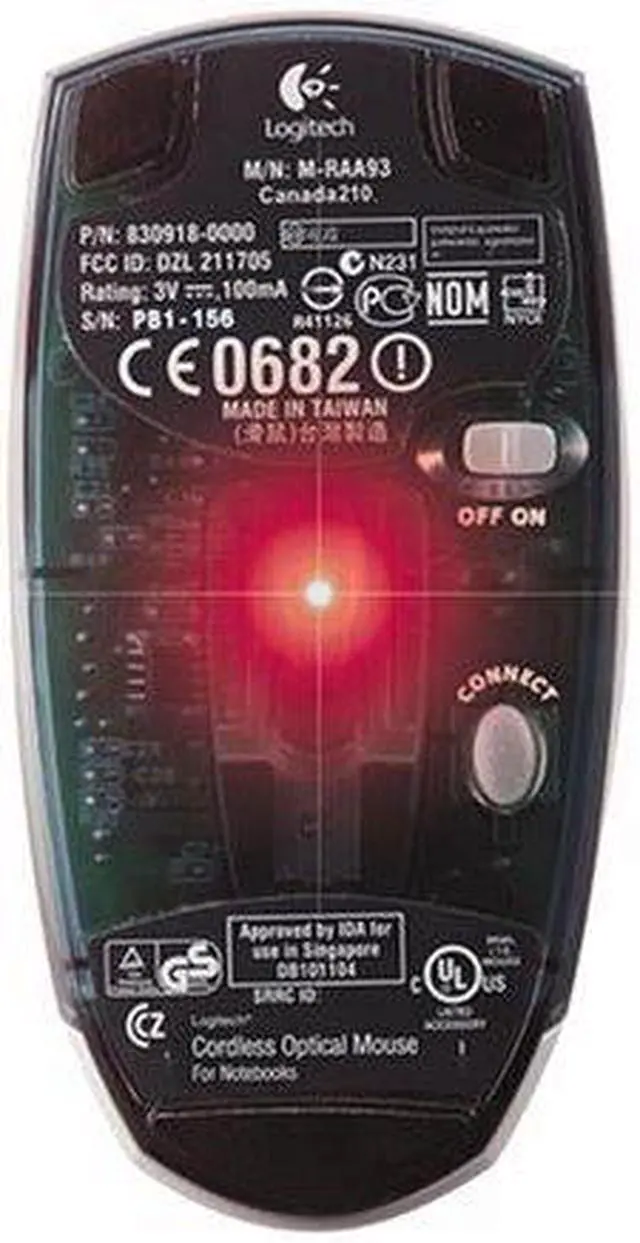 Alt view image 3 of 4 - Logitech V270 Cordless Optical Bluetooth Mouse- Charcoal