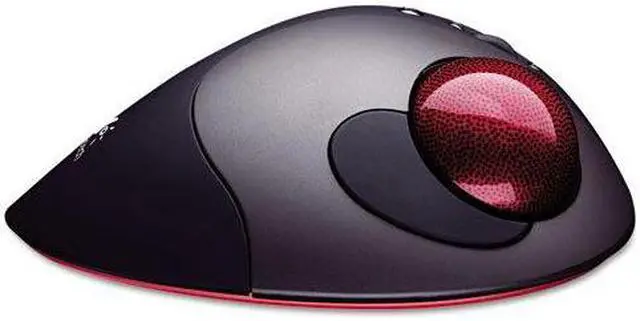 Alt view image 3 of 7 - Optical TrackMan Cordless Mouse, 6-Button/Scroll, Programmable, Black/Silver
