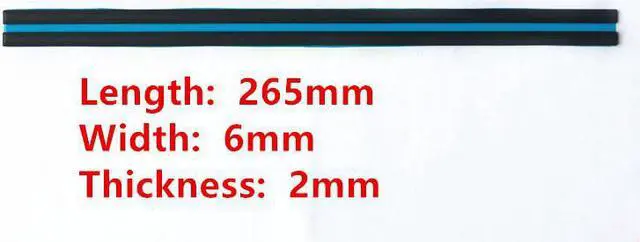 Main image of 2PCS/set For HP ENVY 13-ah1002TX Rubber Feet Strips Black