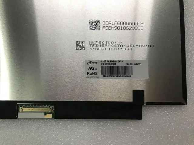 Alt view image 3 of 3 - 15.6" MNF601EA1-1 NE156QUM-N6A V3.1 IPS 72%NTSC Brightness 600 cd/m LED LCD Display Screen Matrix UHD 40Pins Without screw hold 5D10V82351