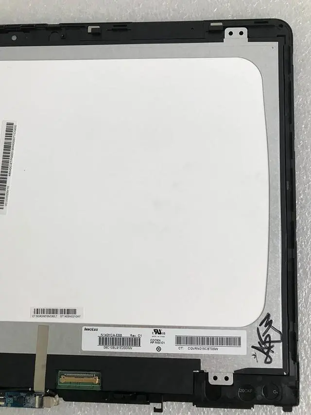 Alt view image 4 of 4 - 14.0 inch Full HD 1080P IPS LCD Screen Touch Screen Display Digitizer Assembly + Bezel for HP Pavilion x360 Convertlble 14-ba000 14-ba100 Series, LCD Screen + Touch Digitizer + Bezel (1920x1080)