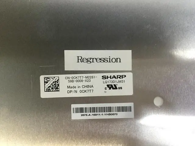 Alt view image 2 of 3 - 17.3" 4K Resolution LED Liquid Crystal Display  LQ173D1JW33 For Dell Precsion Alienware 17 R3 0CK7T7