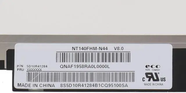 Alt view image 2 of 3 - NT140FHM-N44 V8.0 fit B140HTN02.0 N140HCA-EBA EBC B140HAN04.3 B140HAN04.0 EDP Laptop LCD Screen Display Replacement