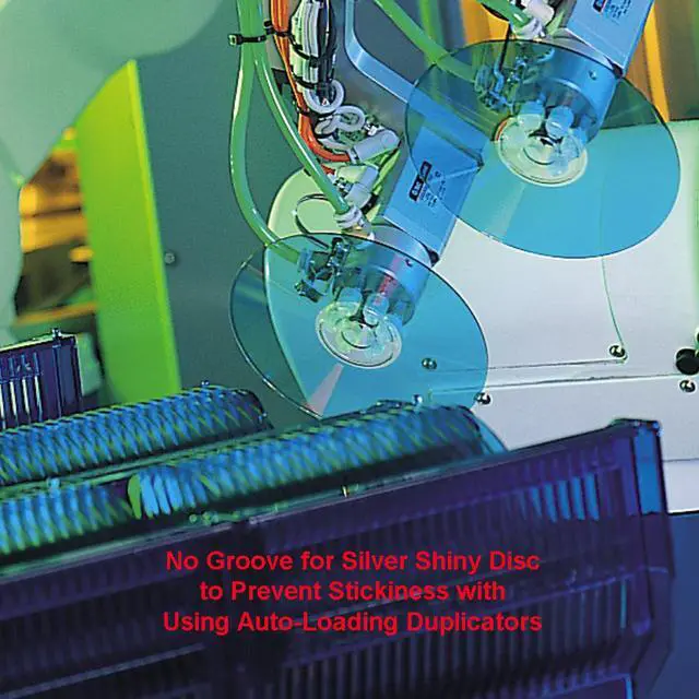 Alt view image 6 of 7 - 100 Pack Ritek Pro (Professional Grade) DVD-R 16X 4.7GB AZO Dye (MID MXL RG04) Shiny Silver Lacquer Silk Screen Printable Blank Media Recordable Disc