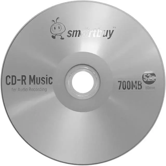 Alt view image 2 of 4 - 100 Pack Smartbuy Digital Audio CD-R Music 52X 700MB/80Min Branded Logo Blank Recordable Disc