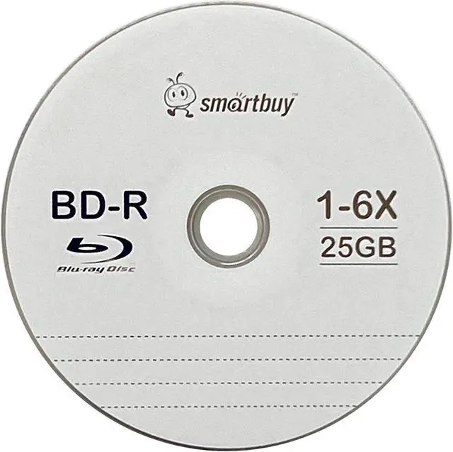 Alt view image 2 of 2 - Smartbuy 6X BD-R 25GB Logo Top Video Audio Photo Data Recordable Disc