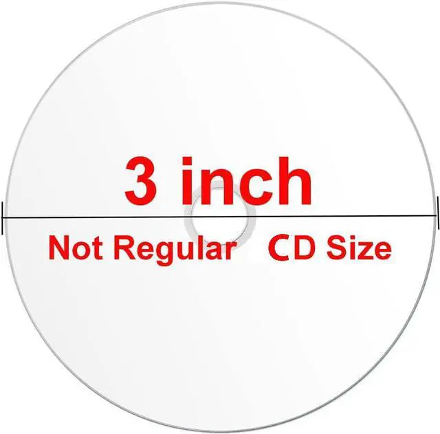 Alt view image 2 of 2 - 50 Pack Smartbuy Mini CD-R 3-inch 24X 210MB 24Min White Inkjet Hub Printable Blank Media Recordable Disc