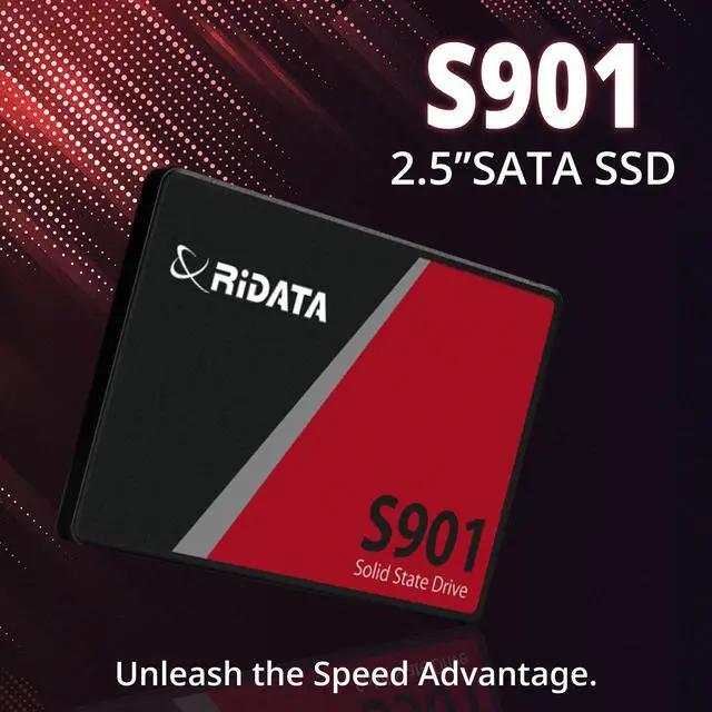 Alt view image 2 of 6 - RiDATA S901 512GB SSD (Internal Solid State Drive) 3D NAND 2.5" SATA III 6Gb/s Ultra Slim 7mm R/W Speed up to 550/520 MB/s Advanced LDPC ECC Engine