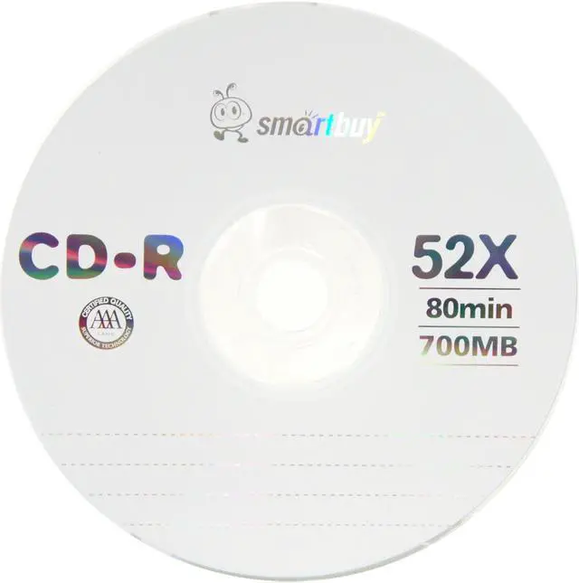 Alt view image 2 of 3 - Smartbuy CD-R 52X 700MB 80Min Logo Top Blank Data Recordable Disc (100 Packs)