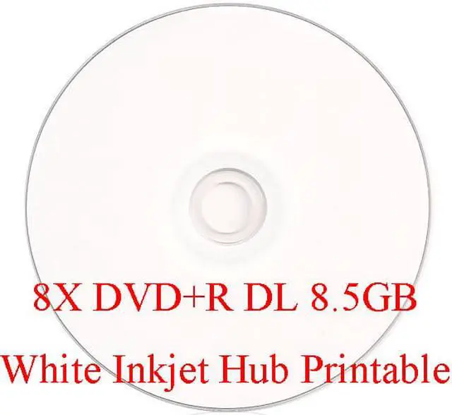 Alt view image 2 of 2 - Smartbuy 8X DVD+R DL 8.5GB Dual Layer White Inkjet Hub Printable Music Video Data Recordable Disc