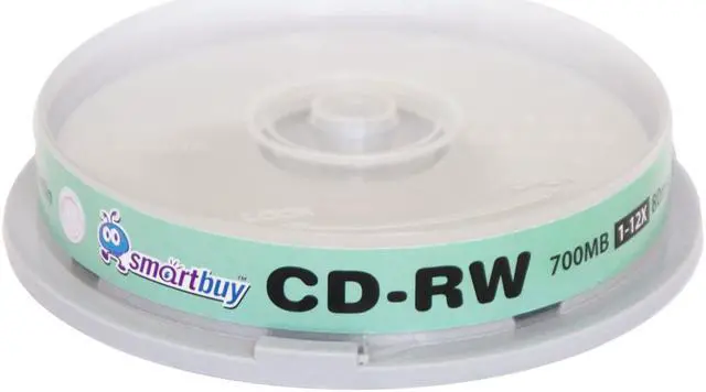 Main image of Smartbuy CD-RW 1-12X 700MB/80Min High Speed Branded Logo Rewritable Blank Data Media Disc