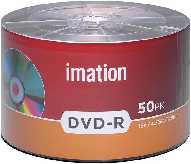 Alt view image 3 of 3 - Imation DVD-R 16X 4.7GB/120Min Branded Logo Blank Media Recordable Data Disc (50 Pack)