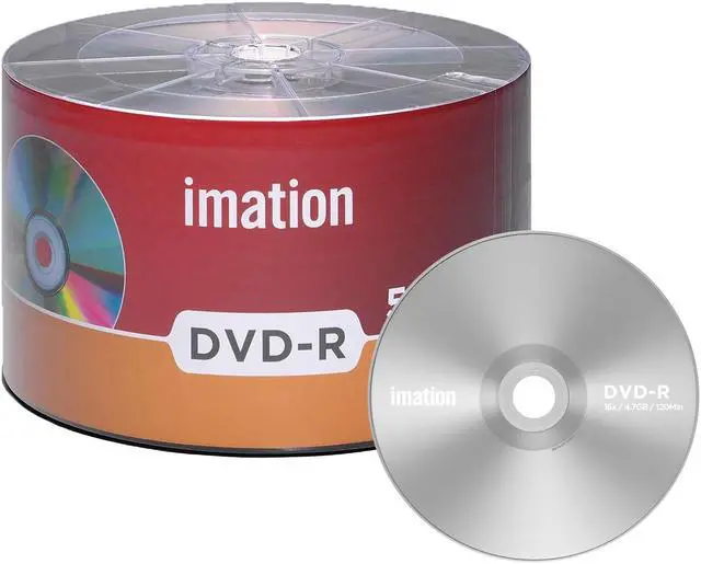Main image of Imation DVD-R 16X 4.7GB/120Min Branded Logo Blank Media Recordable Data Disc (50 Pack)