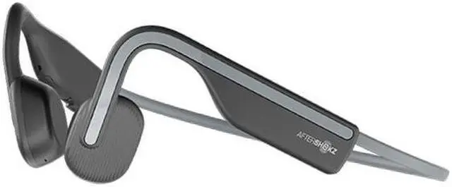 Alt view image 2 of 10 - Aftershokz OpenMove Open-Ear Wireless Headphones (Slate Grey)