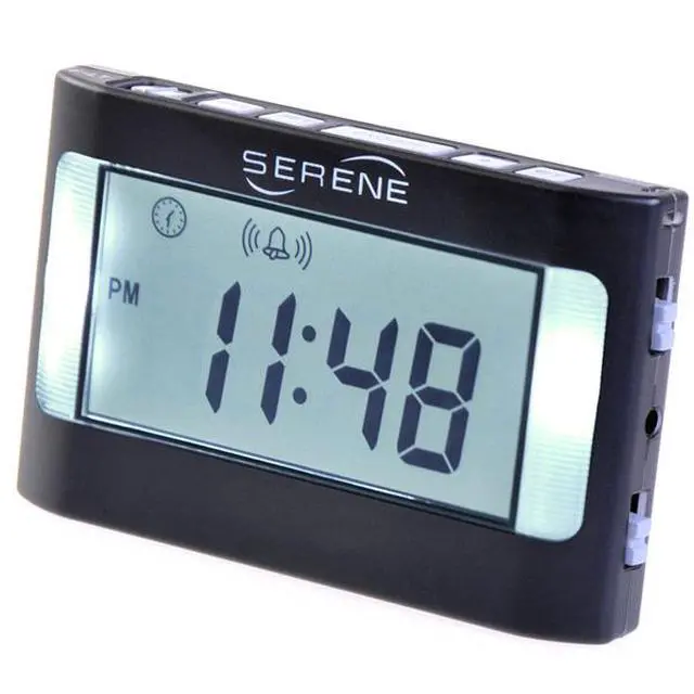 Alt view image 2 of 5 - Serene Vibrating Travel Alarm Clock (VA3)