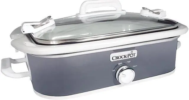 Alt view image 5 of 12 - Crock-Pot 3.5-Quart Casserole Crock Slow Cooker, Charcoal SCCPCCM350-CH