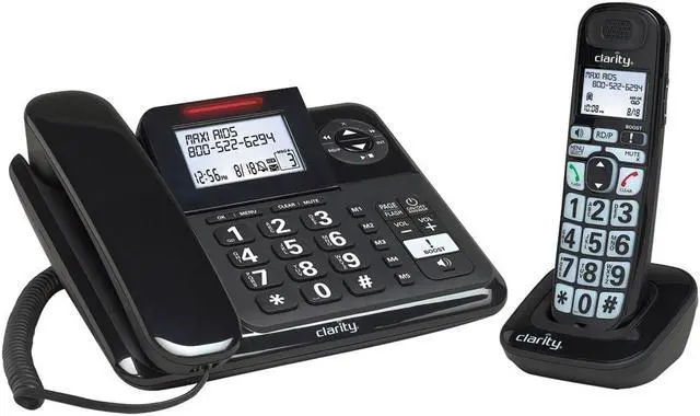 Alt view image 8 of 18 - Clarity 53727.000 E814CC Moderate Hearing Loss Corded and Cordless Phone Combo