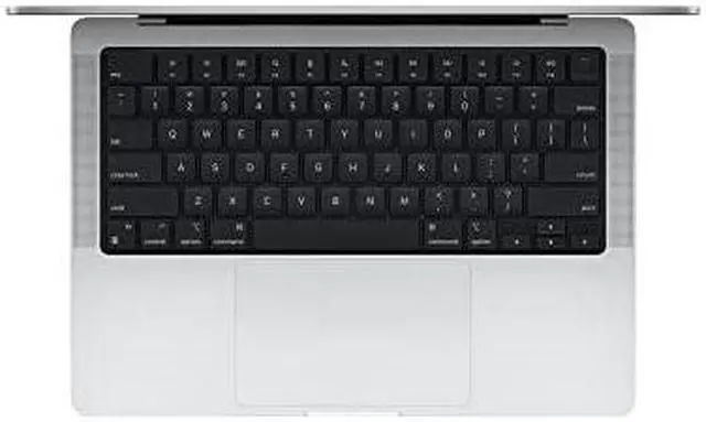 Alt view image 2 of 7 - Apple MacBook Pro 14" (2021) - Silver (Apple M1 Pro Chip / 512GB SSD / 16GB RAM)- English - Apple Care+ Expires Aug 2024
