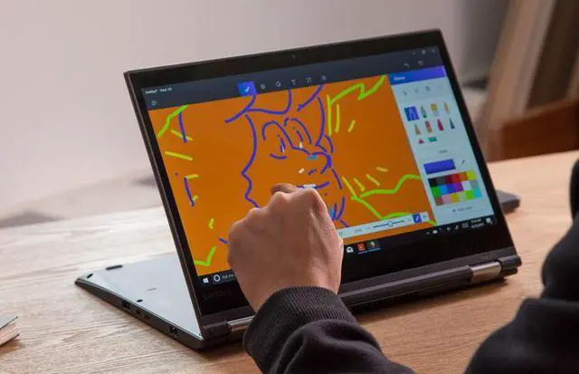 Alt view image 6 of 7 - Lenovo ThinkPad Yoga 370 13.3" Flip Design Convertible Notebook (2 in 1) 13.3” FHD 1920 x 1080 IPS Touchscreen – 7th Gen Intel Core i7-7500U 256 GB SSD 16 GB DDR4 RAM Wi-Fi BT Webcam Windows 10 Pro