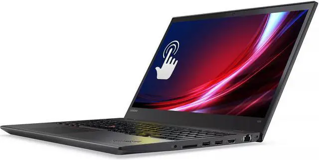 Alt view image 4 of 7 - Lenovo ThinkPad T570 15.6" FHD 1920 x 1080 Touchscreen Display Notebook  7th Gen Intel Dual Core i5-7300U 2.6GHz CPU - 16 GB DDR4 RAM 512 GB SSD Webcam WiFi Windows 10 Pro