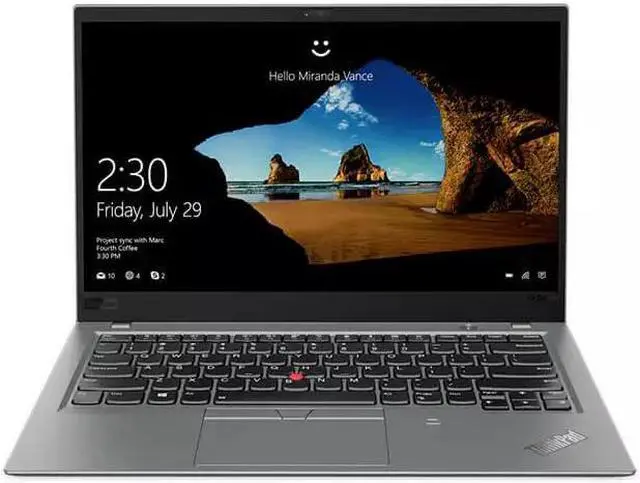 Alt view image 3 of 6 - Lenovo ThinkPad X1 Carbon Gen 6 14" Full HD 1920 x 1080 Ultrabook - 8th Gen Intel QUAD Core i5-8350U 1.7GHz  16 GB RAM DDR4 128 GB SSD,Wi-Fi, Bluetooth, Webcam Windows 11 Pro (Silver)