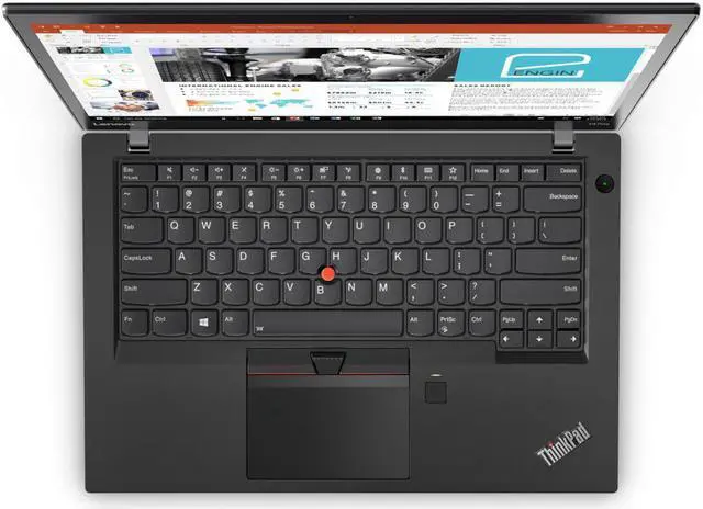 Alt view image 2 of 7 - Lenovo Thinkpad T470s 14" FHD (1920 x 1080p) IPS Display Ultarbook Laptop Intel Core i7-6600U 2.6GHz 12GB DDR4 RAM 4TB NVMe SSD Webcam WiFi Bluetooth Windows 10 Pro