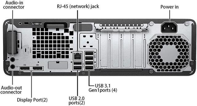 Alt view image 5 of 5 - HP EliteDesk 800 G4 SFF Desktop - 8th Gen Intel Hexa-Core(6 Cores) i5-8500 up to 4.10 GHz 8 GB DDR4 128 GB SSD DVD-R WiFi/BT Windows 10 Pro