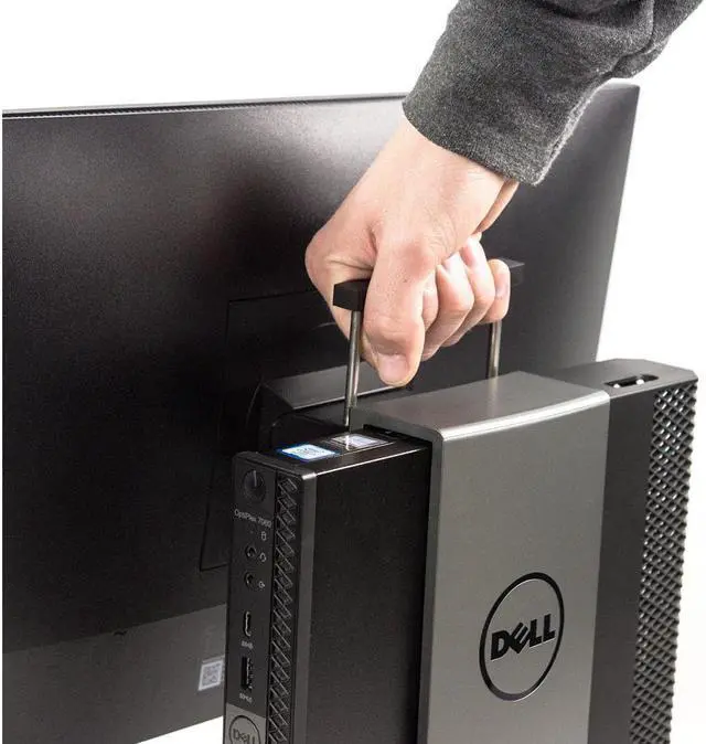 Alt view image 7 of 7 - Dell OptiPlex 3060 Micro All-in-One with Dell 24" 1920 x 1080 Monitor Desktop PC- 8th Gen Intel QUAD Core i3-8100T 3.6GHz 32 GB DDR4 256 GB SSD WiFi BT Windows 11 Pro