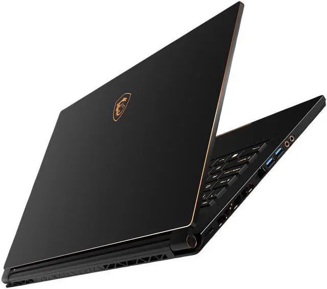 Alt view image 6 of 7 - MSI GS65 Stealth FHD 15.6" 144Hz 7ms Razor Thin Bezel Gaming Laptop - NVIDIA RTX 2070 8G GP - Intel i7-9750H (6 cores), 32GB, 2TB NVMe SSD W10 Pro, RGB Keys Matte Black w/ Gold Diamond cut