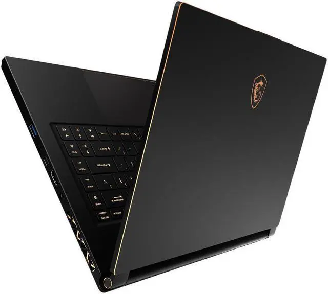 Alt view image 7 of 7 - MSI GS65 Stealth FHD 15.6" 144Hz 7ms Razor Thin Bezel Gaming Laptop - NVIDIA RTX 2070 8G GP - Intel i7-9750H (6 cores), 32GB, 2TB NVMe SSD W10 Pro, RGB Keys Matte Black w/ Gold Diamond cut