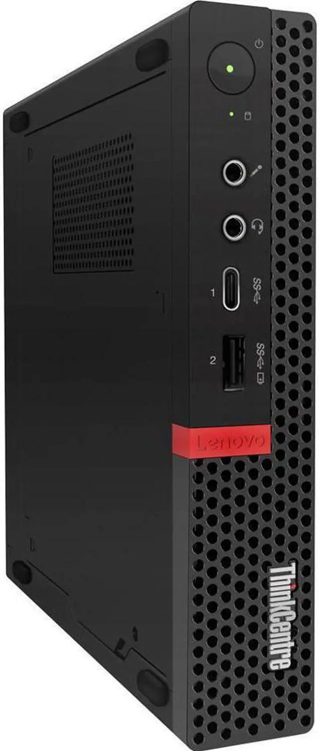 Alt view image 4 of 4 - Lenovo ThinkCentre M720q Tiny Desktop - 8th Gen Intel Hexa-Core (6 Cores) i7-8700 up to 4.60 GHz 16 GB DDR4 512 GB M.2 SSD + 1TB SSD DVD-R WiFi/BT Windows 10 Pro
