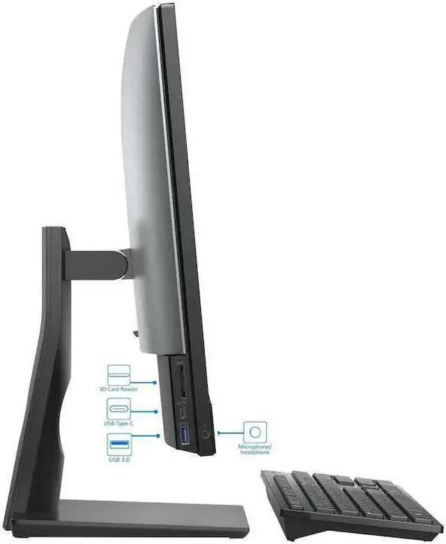 Alt view image 4 of 7 - Dell OptiPlex 7460 23.8" FHD 1920 x 1080 FHD All in One Desktop - 8th Gen Intel Hexa-Core i7-8700 3.20GHz 32 GB DDR4 512 GB SSD WiFi, Type-C USB, Webcam, Windows 10 Pro