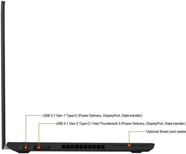 Alt view image 3 of 7 - Lenovo Thinkpad Series T480 T490 14" FHD 1920 x 1080 Touchscreen Ultrabook - 8th Gen Intel QUAD Core i7 1.8GHz 32 GB RAM DDR4 512 GB SSD, Wi-Fi, Bluetooth, Webcam Windows 11 Pro