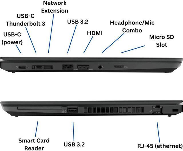 Alt view image 4 of 7 - Lenovo Thinkpad T15 Gen 1 15.6" Full HD 1920 x 1080 IPS Non-touch Ultrabook - 10th Gen Intel QUAD Core i7-10510U 1.8GHz  16 GB RAM DDR4 1TB SSD, Wi-Fi, Bluetooth, Webcam Windows 11 Pro