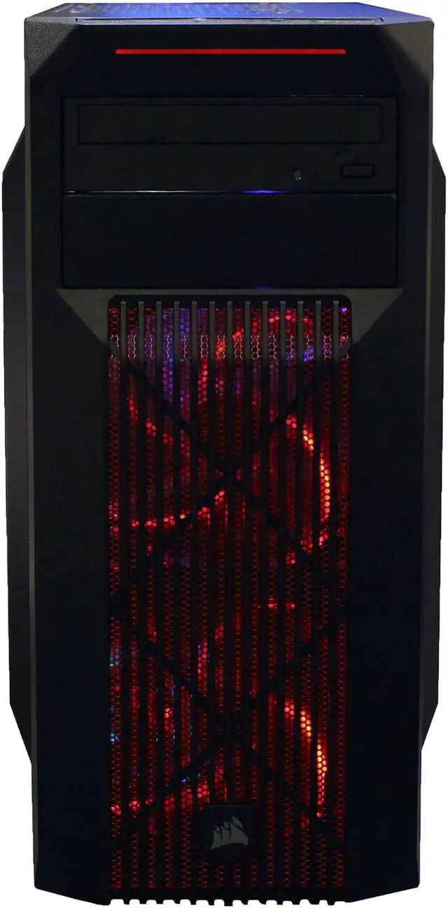 Alt view image 3 of 7 - PRC Special Edition Liquid Cooling Series Gaming Desktop PC 6th Gen. Intel i7-6700 3.4Ghz Quad Core 16GB DDR4-3200 RGB RAM GTX 1650 OC 4GB GDDR5 1200Mbps WiFi 256GB NVMe SSD + 1TB SATA HD BluRay W10P