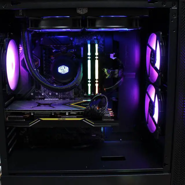 Alt view image 6 of 7 - PRC Born2Game Special Edition Gaming Desktop PC AMD Ryzen 9 5950X 16-Core 3.4GHz 32GB DDR4-3200 RAM AMD Radeon RX 6600 XT 8GB GDDR6 WiFi 512GB NVMe M.2 SSD + 1 TB HD Windows 11 Pro