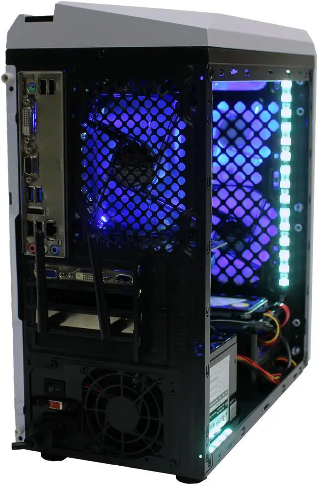 Alt view image 4 of 6 - Custom PRC RGB DIY AMD Gaming PC AMD A12-9800 Quad Core 3.8Ghz 16GB Crucial Ballistix DDR4 RAM 240GB SSD 1TB HD GeForce GTX 650 2GB GDDR5 128-Bit HDMI WiFi LG DVD-RW Windows 10 Pro