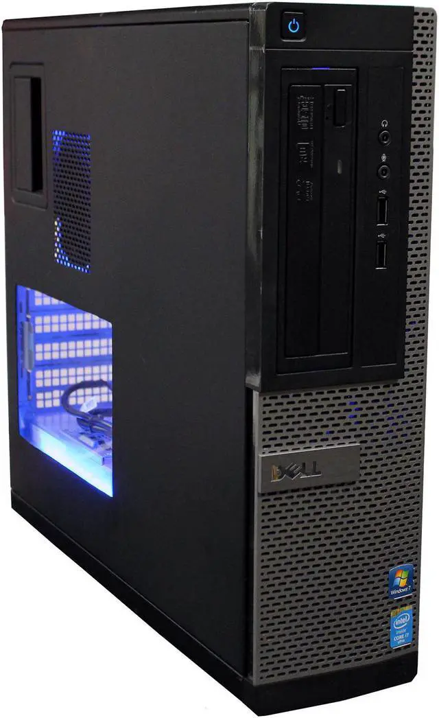 Alt view image 2 of 7 - PRC Custom Dell i7 FHD 1080p Gaming Computer Desktop PC Quad Core 16GB DDR3 1TB HD 256GB SSD AMD RX 550 4GB Wi-Fi Bluetooth Windows 10 Pro