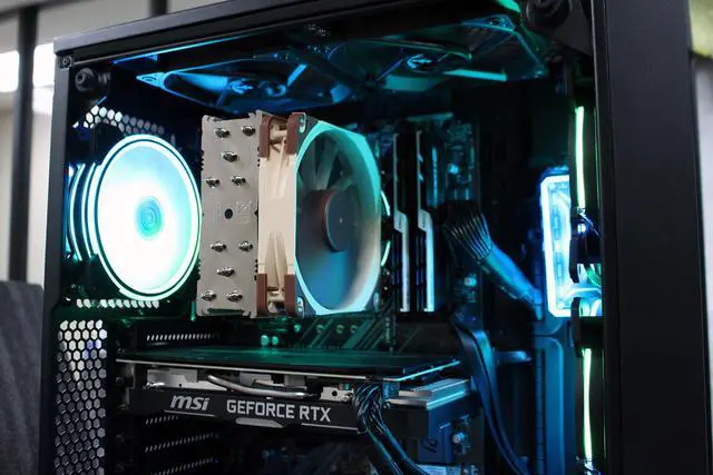 Alt view image 6 of 7 - Custom PRC 1440P/4K Gaming Desktop PC Intel Core i5 9th Gen 9600K 3.7GHz 6-Core Processor MSI NVIDIA GeForce RTX 2060 6GB GDDR6 32GB DDR4-3200 RAM 1TB SSD + 1TB HDD Wi-Fi Bluetooth Windows 10 Pro