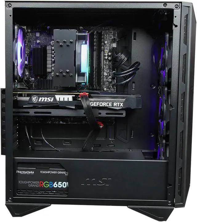 Alt view image 4 of 7 - Custom PRC MSI 1440P/4K Gaming Desktop PC Intel Core i7 12th Gen 12700F 2.1GHz 12-Core Processor MSI GeForce RTX 3060 Ti 16GB DDR4 RAM 1TB Solid State Drive WiFi 6 Bluetooth W11 Home