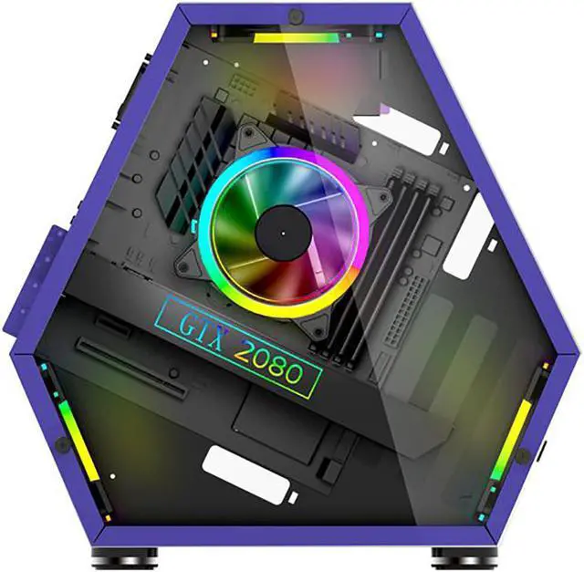Alt view image 2 of 4 - Custom Built PRC AMD Ryzen Vega Gaming Desktop PC AMD Ryzen 5 5600G 3.9GHz 6-Core Processor Vega 7 Graphics 8GB DDR4 RAM 256GB Solid State Drive Wi-Fi Windows 10 Professional